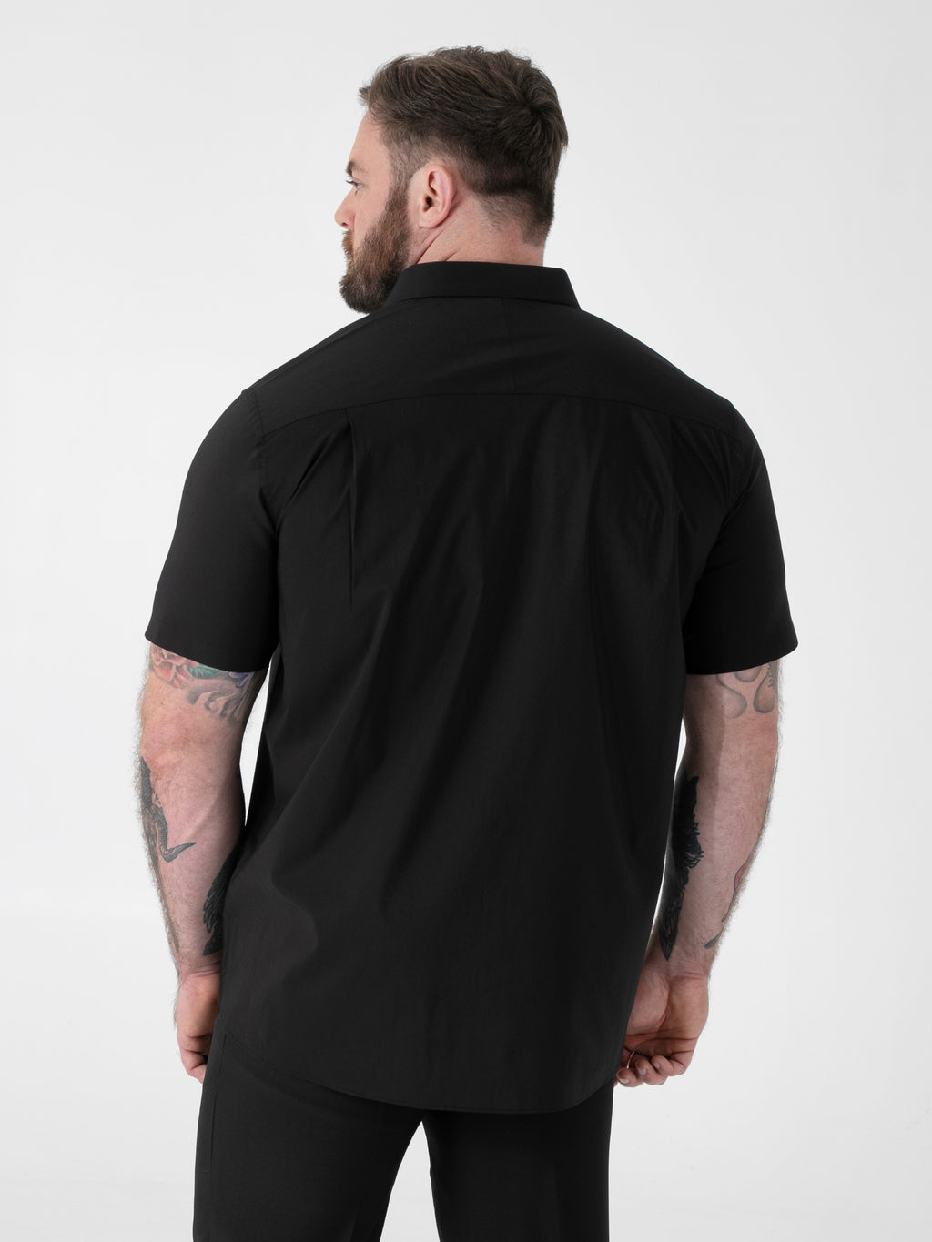Short Sleeved Shirt in Stretch Fabric