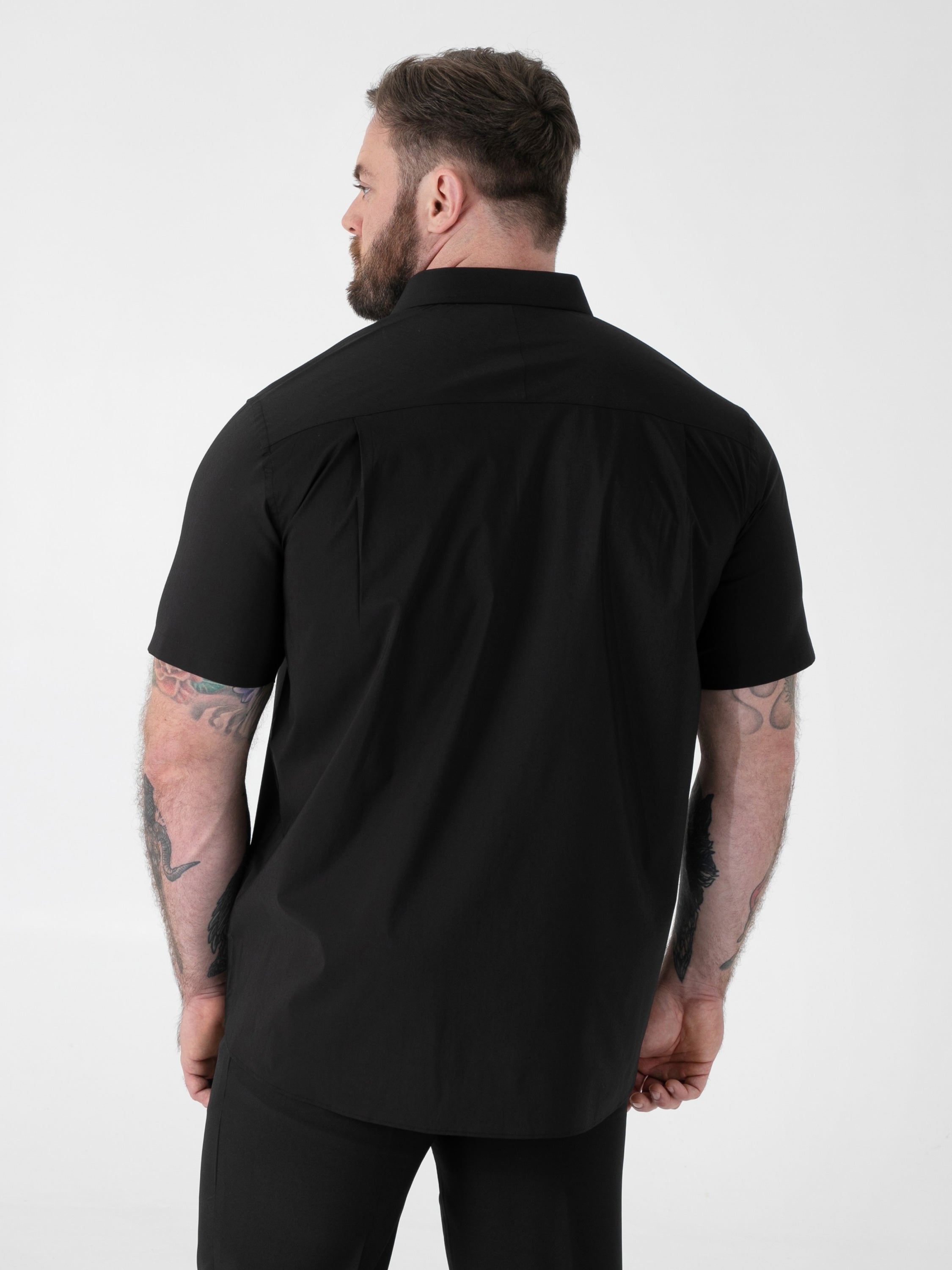 Short Sleeved Shirt in Stretch Fabric