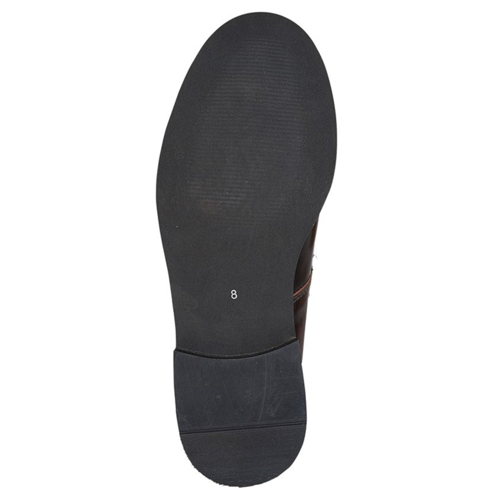 Black shoe sole on a white background