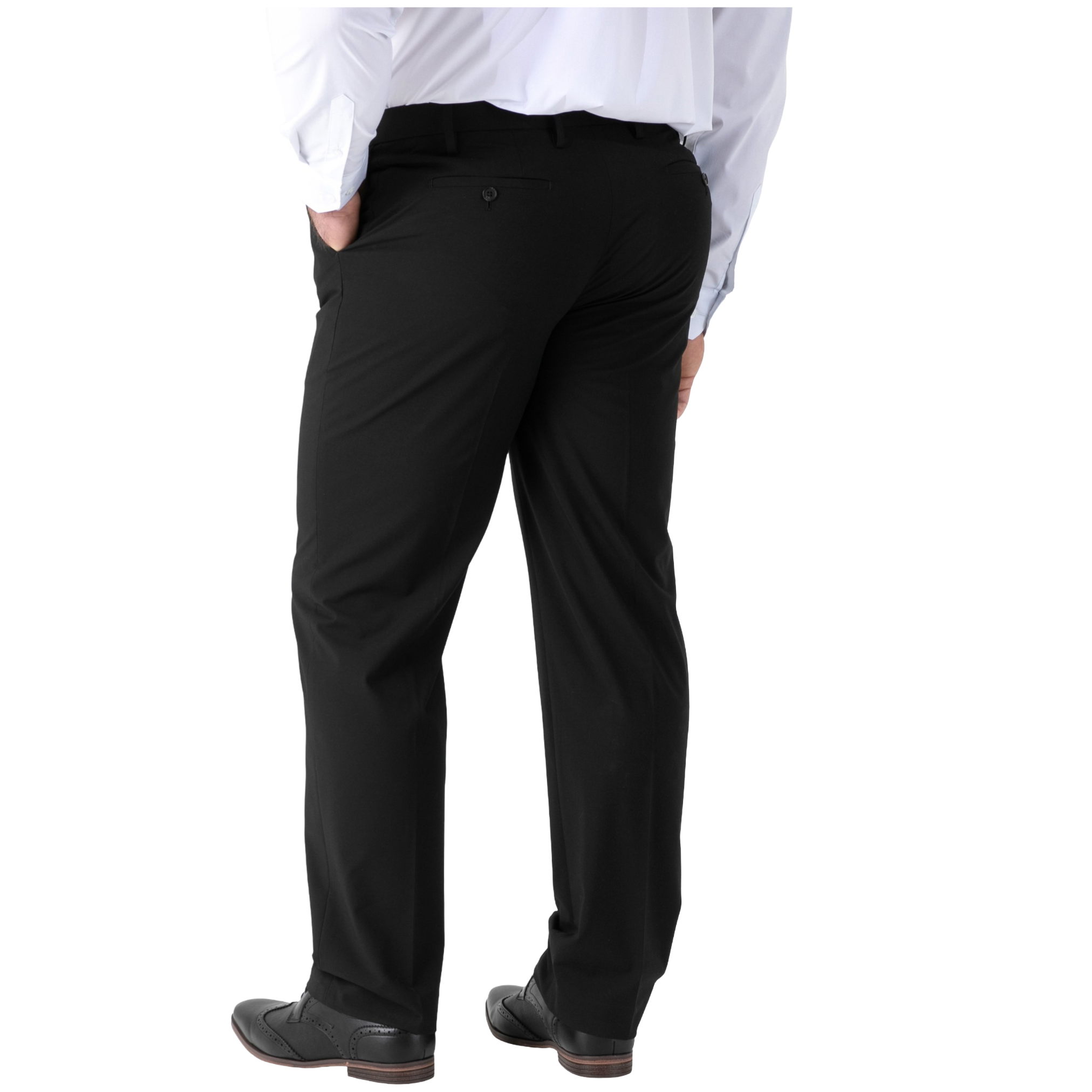 Mix & Match Suit Trousers for Big Men - Black or Navy