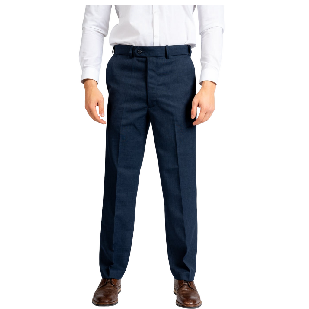 Carabou Active Waist Smart Trouser, Black, Blue, Grey