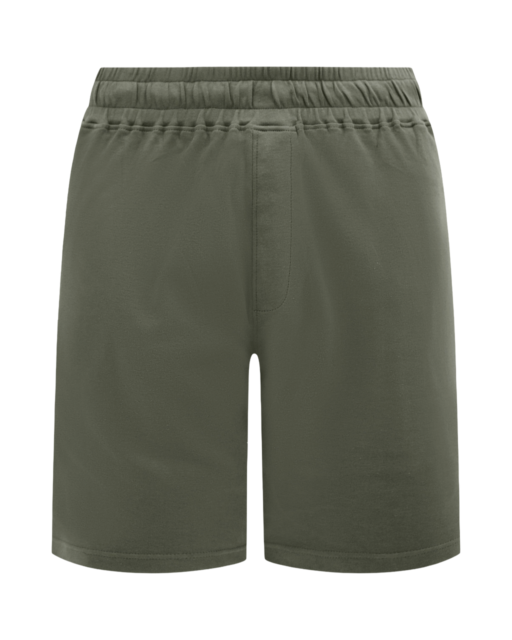 Green shorts on a white background