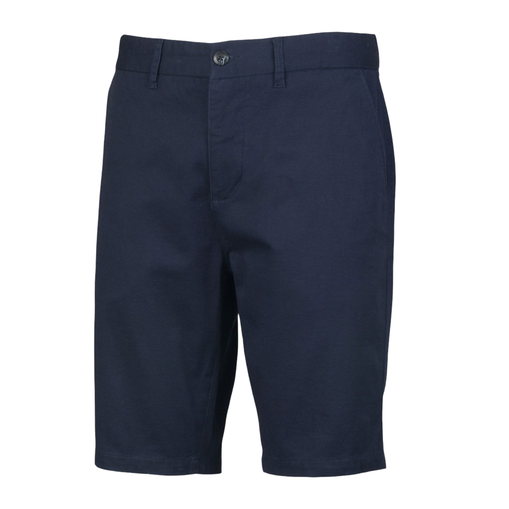 Chino Shorts in Stretch Cotton. Navy or Stone