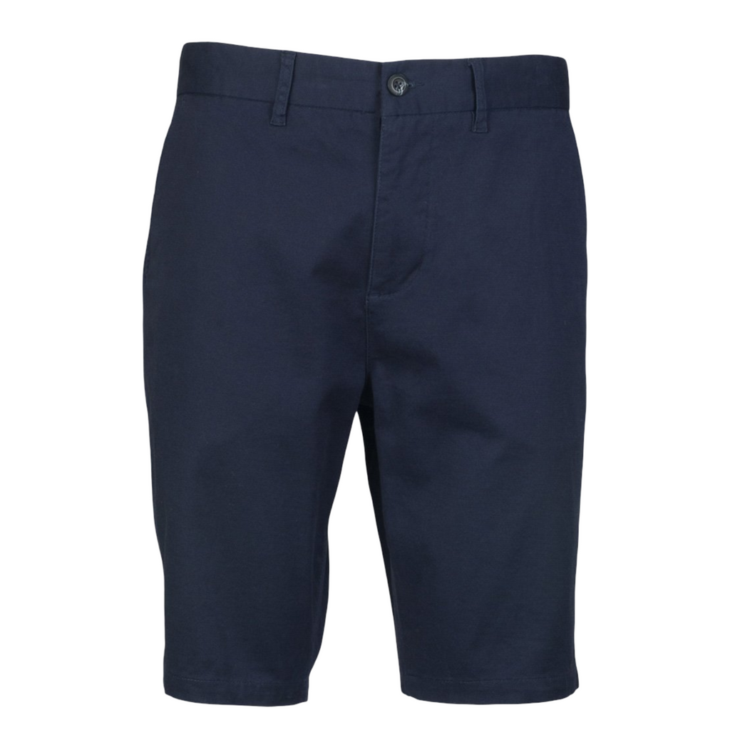 Chino Shorts in Stretch Cotton. Navy or Stone