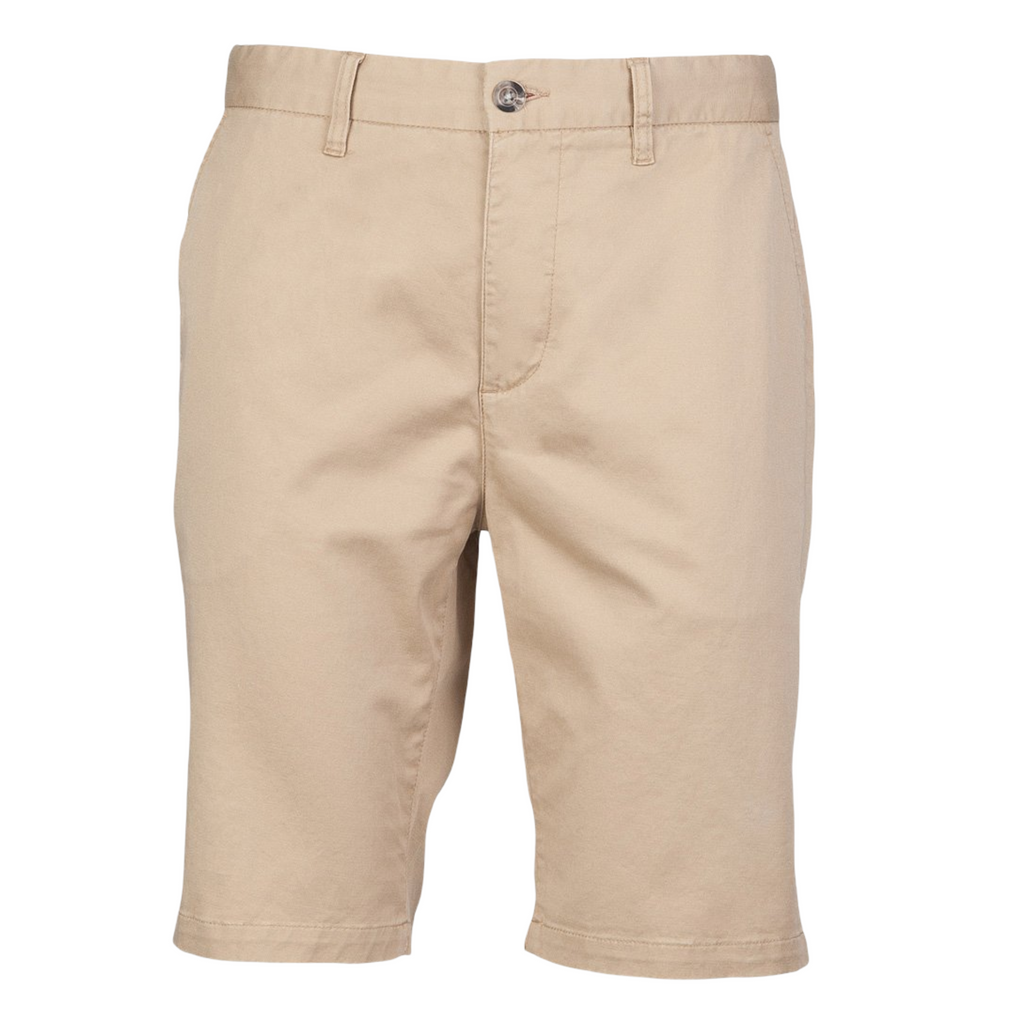 Chino Shorts in Stretch Cotton. Navy or Stone