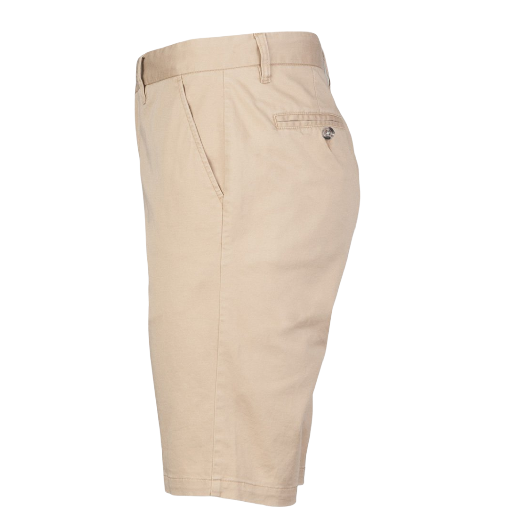 Chino Shorts in Stretch Cotton. Navy or Stone