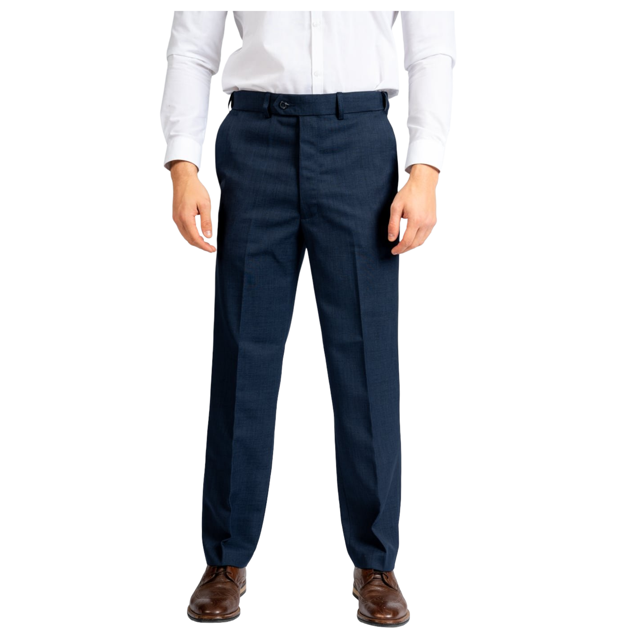 Carabou Active Waist Smart Trouser, Black, Blue, Grey