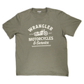 Wrangler Americana T Shirt  Wine or Olive