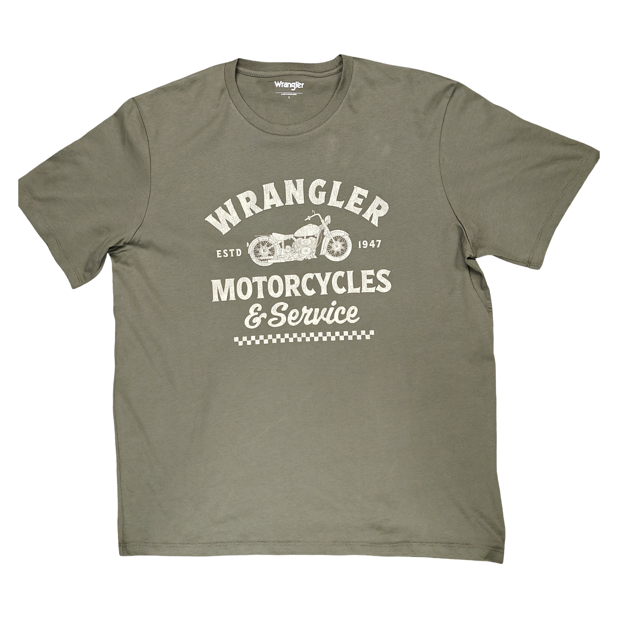 Wrangler Americana T Shirt  Wine or Olive